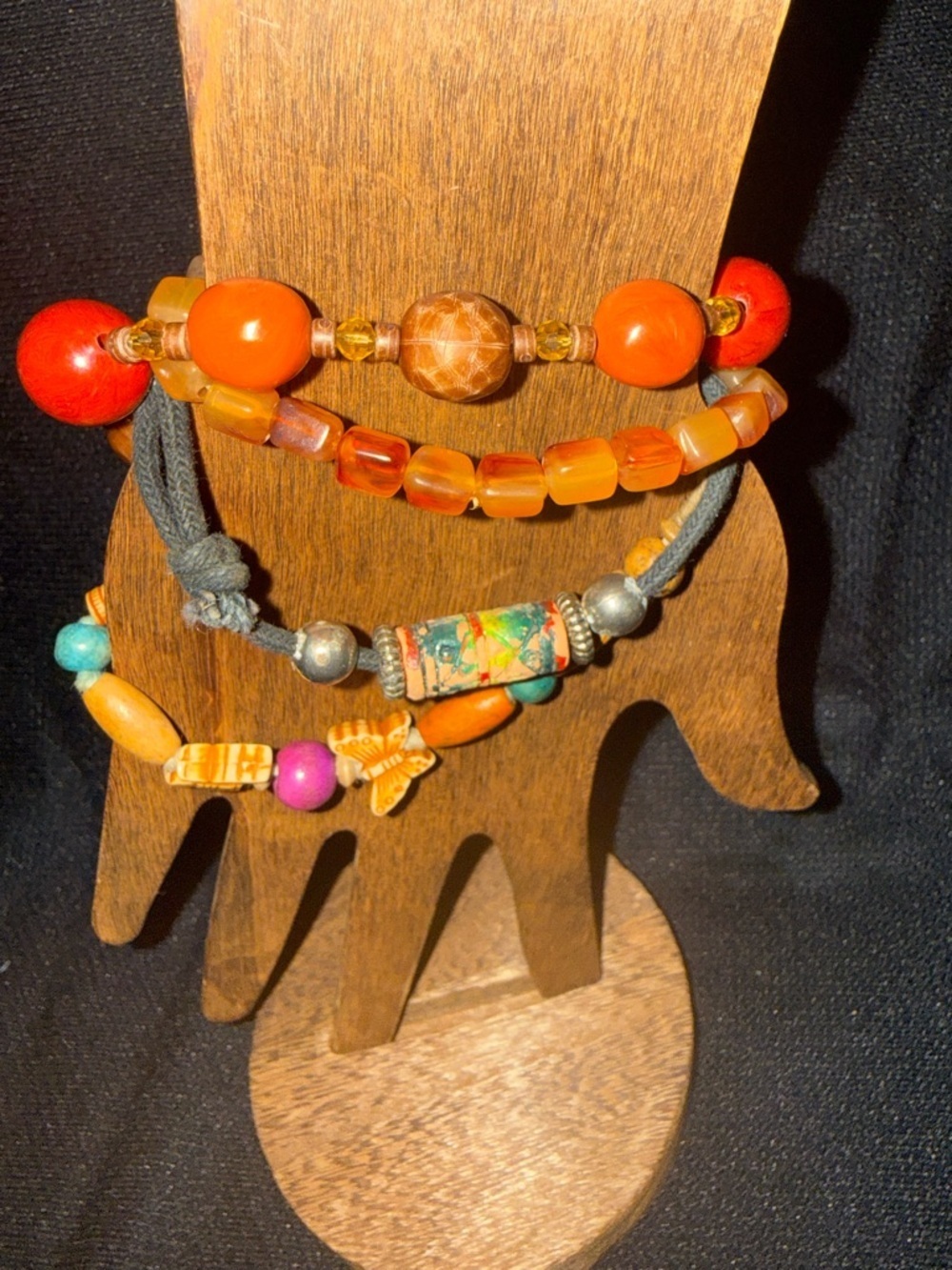 Boho multi colored Beaded Stackable Women’s Bracelet Set